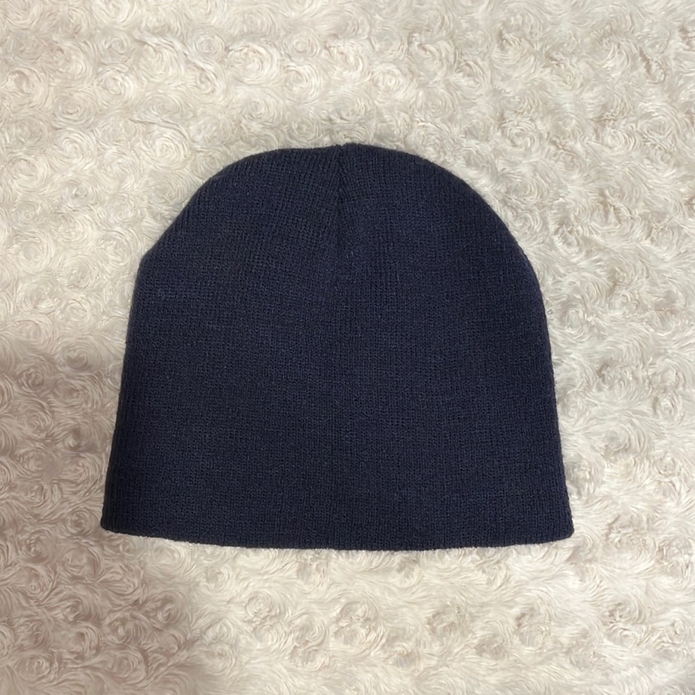 Navy Blue Knit Cap Beanie